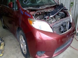 2014 TOYOTA SIENNA, BURGUNDY, LE MODEL, 3.5L, AT, FWD,   Z26373